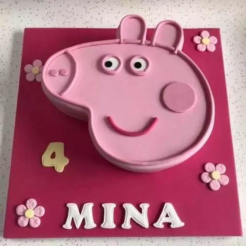 猪蛋糕图片创意网红,网红创意美食新潮流